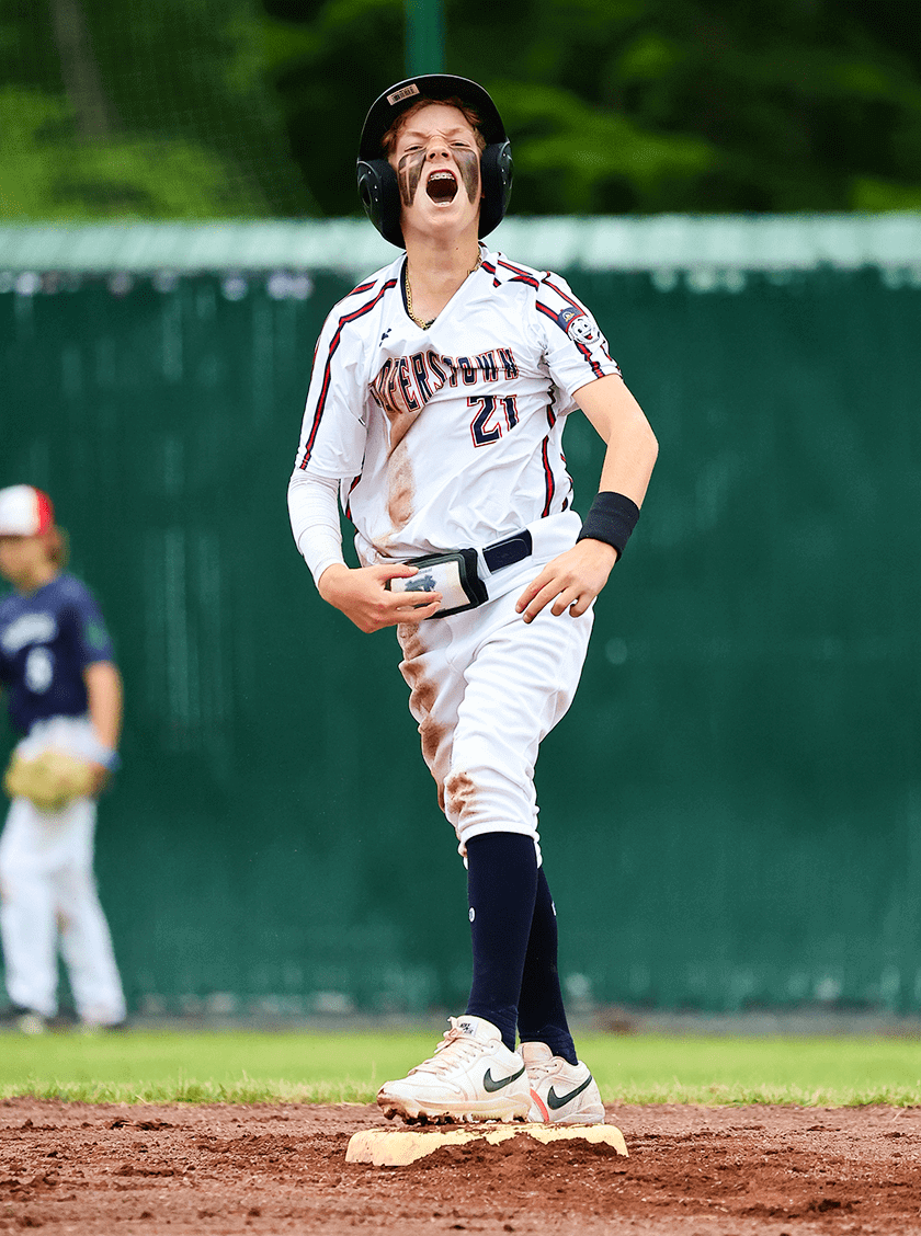 Cooperstown player celebrating
