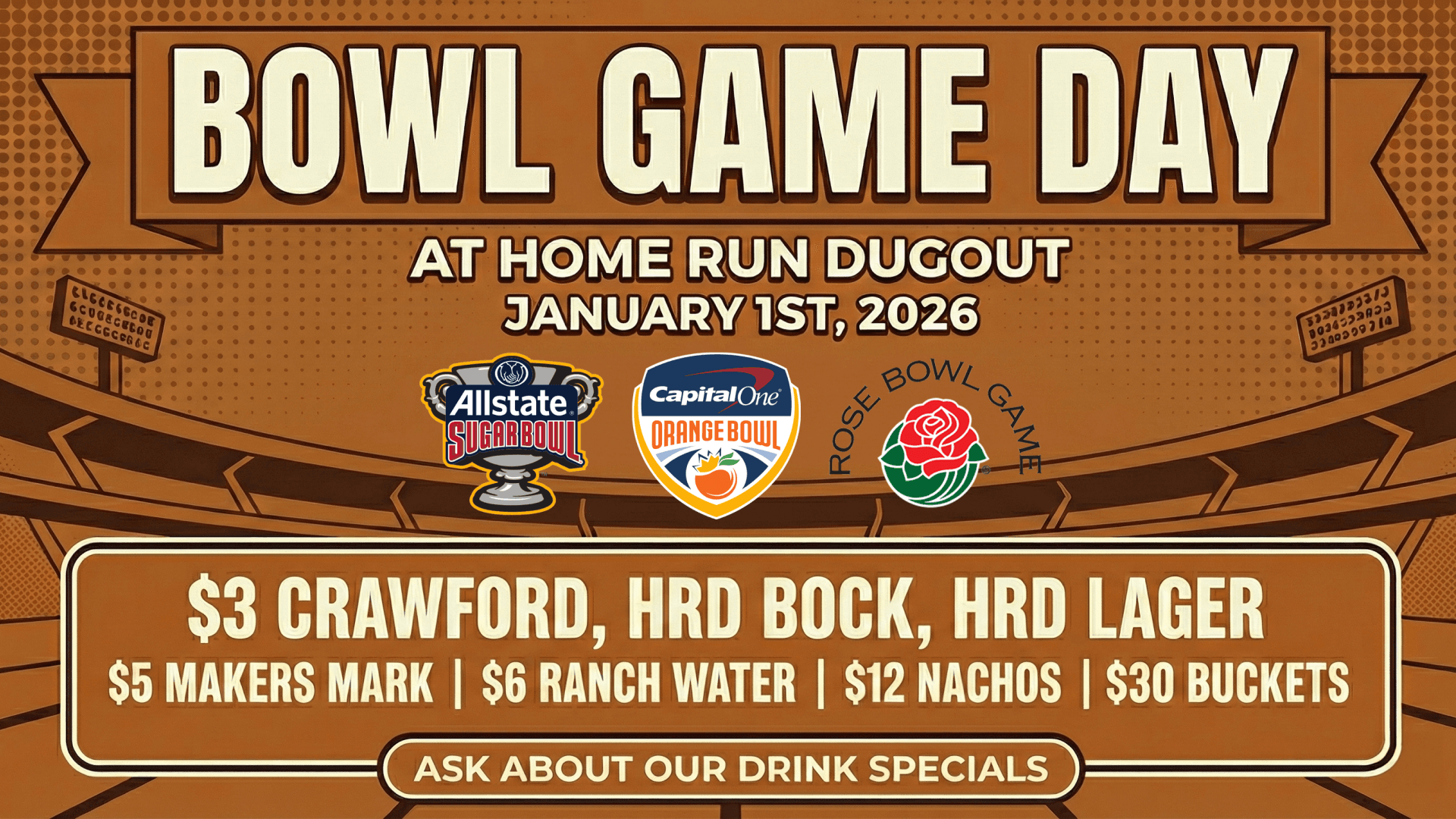 Bowl Game Day at HRD